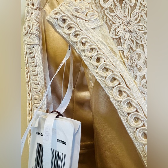 Sue Wong NOCTURNE Sleeveless champagne dress Size 0 - Picture 8 of 11